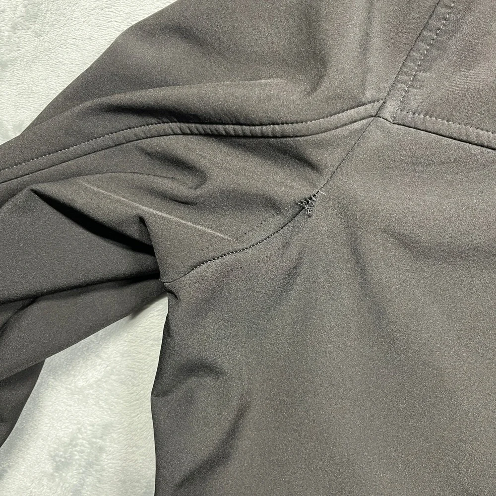 Levi Strauss & Co‎ Softshell Jacket Mens Black Hooded Fleece Lined Full Zip XL